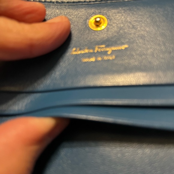 Salvador Ferragamo Small blue excellent wallet - Picture 5 of 13